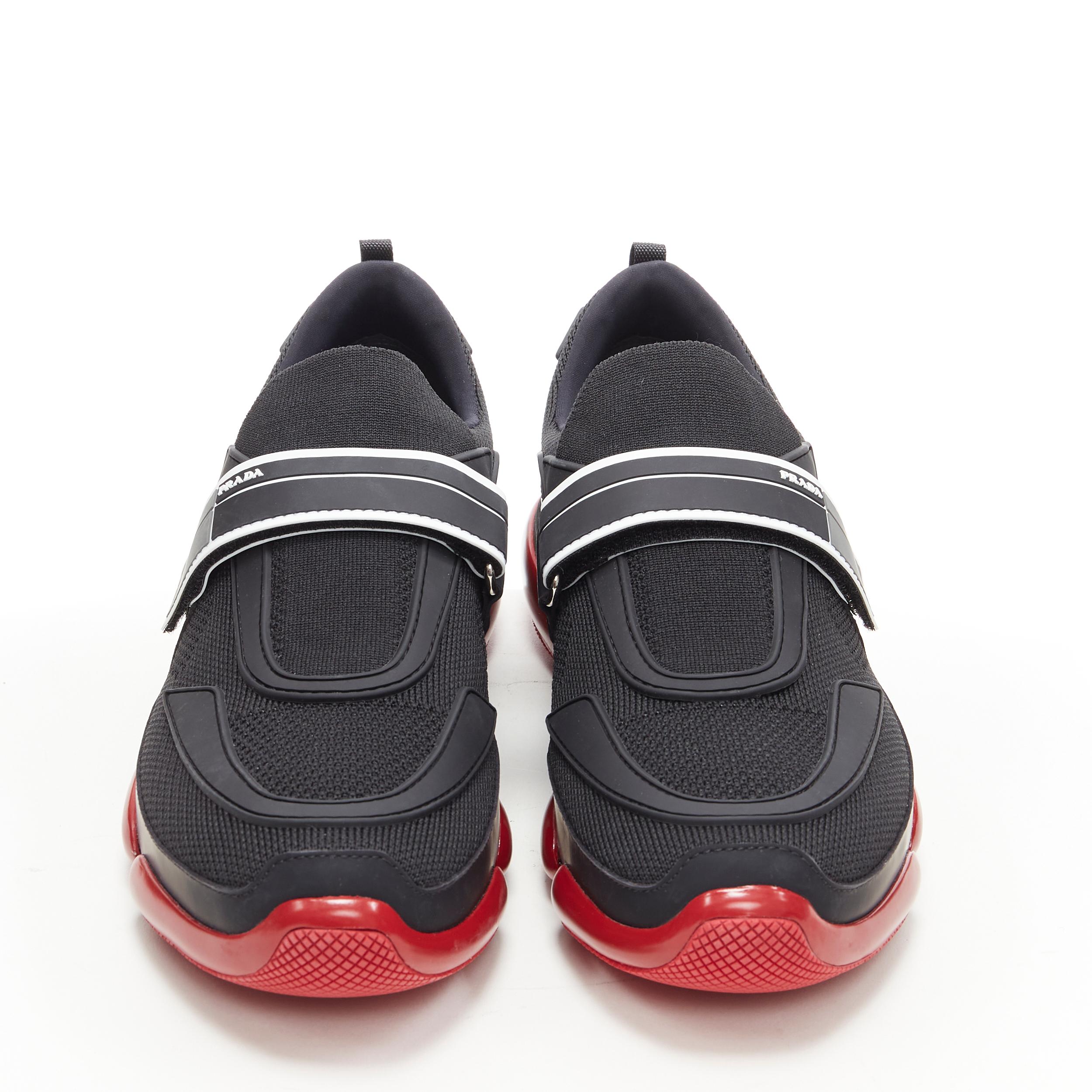 black and red prada cloudbust