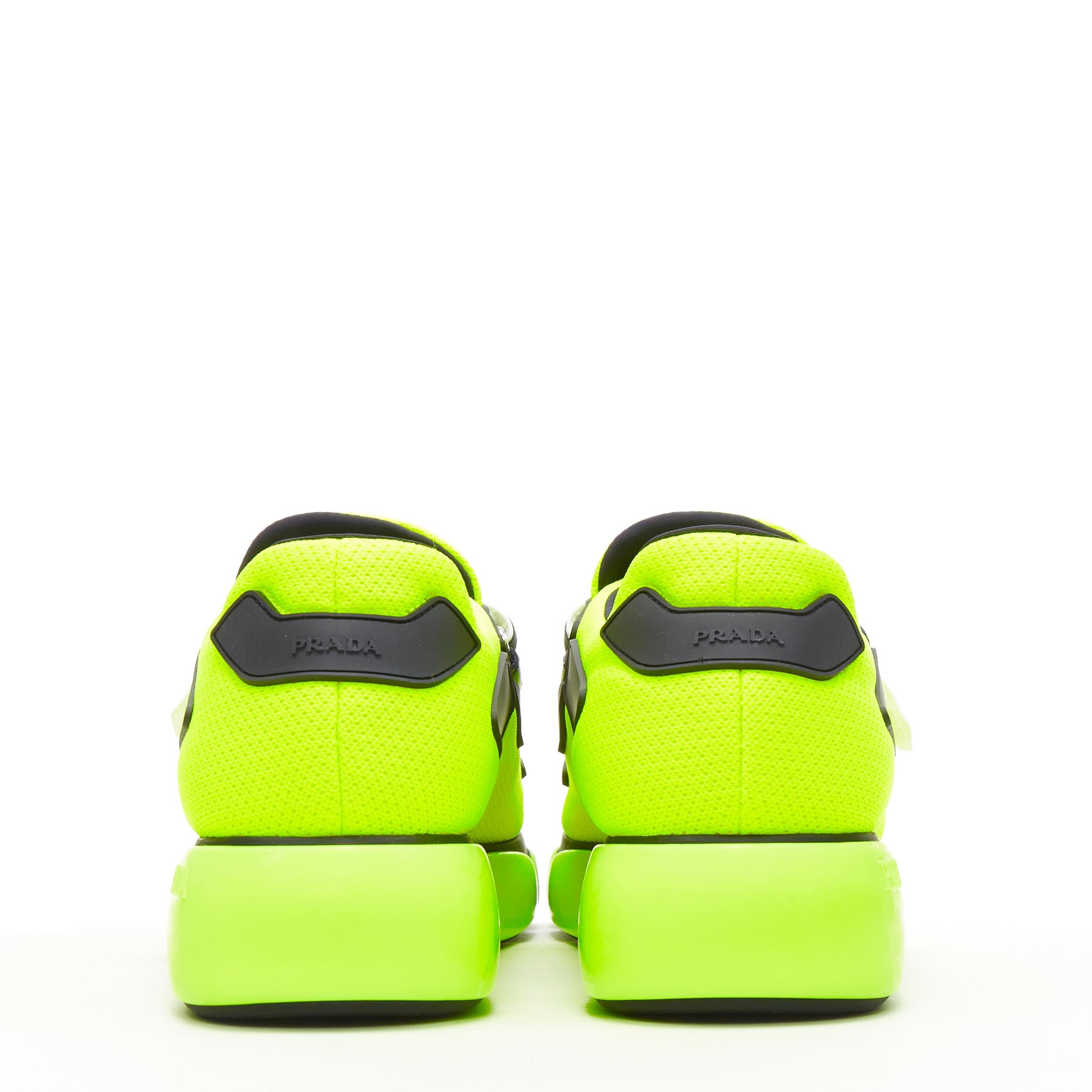 black and green prada sneakers
