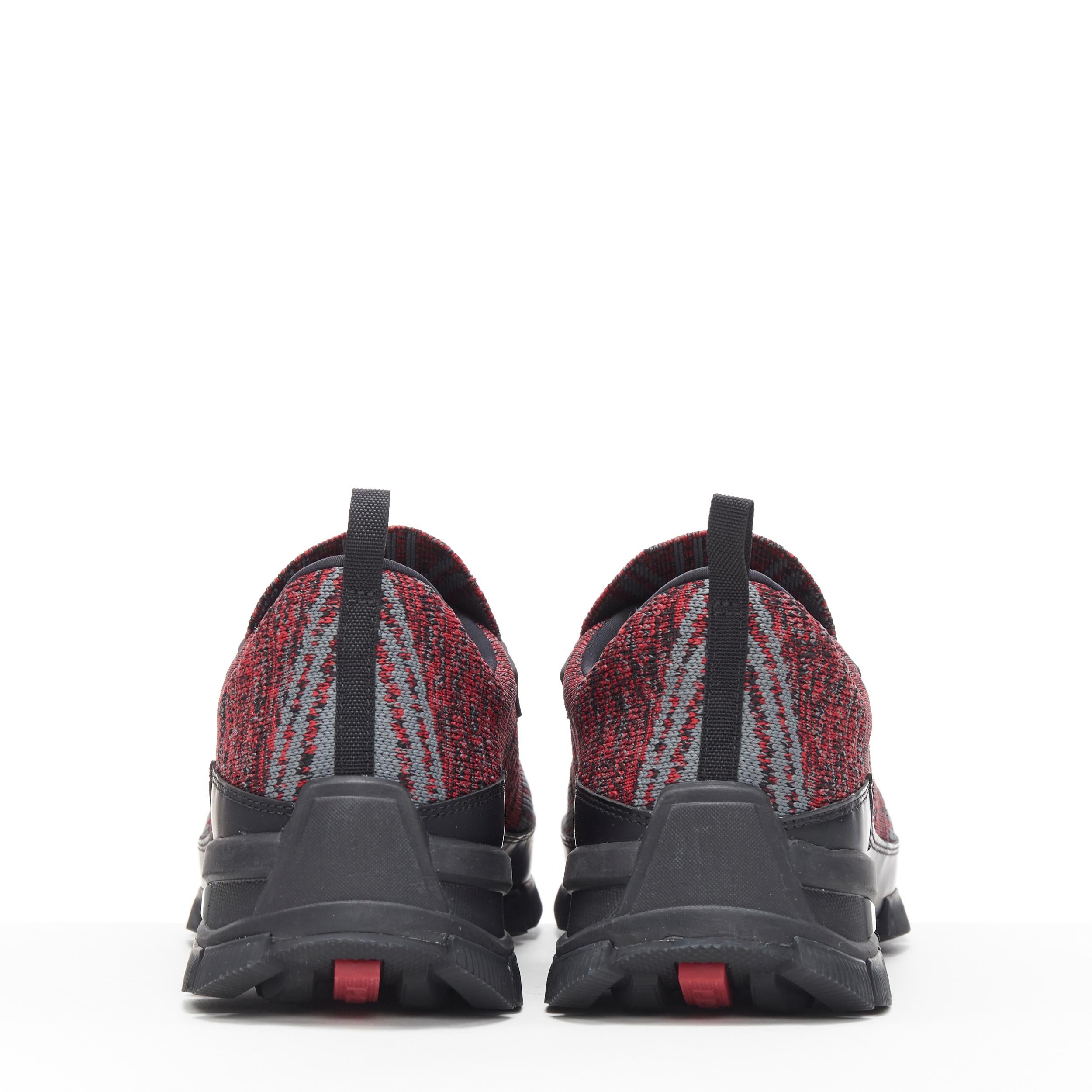 black and red prada sneakers