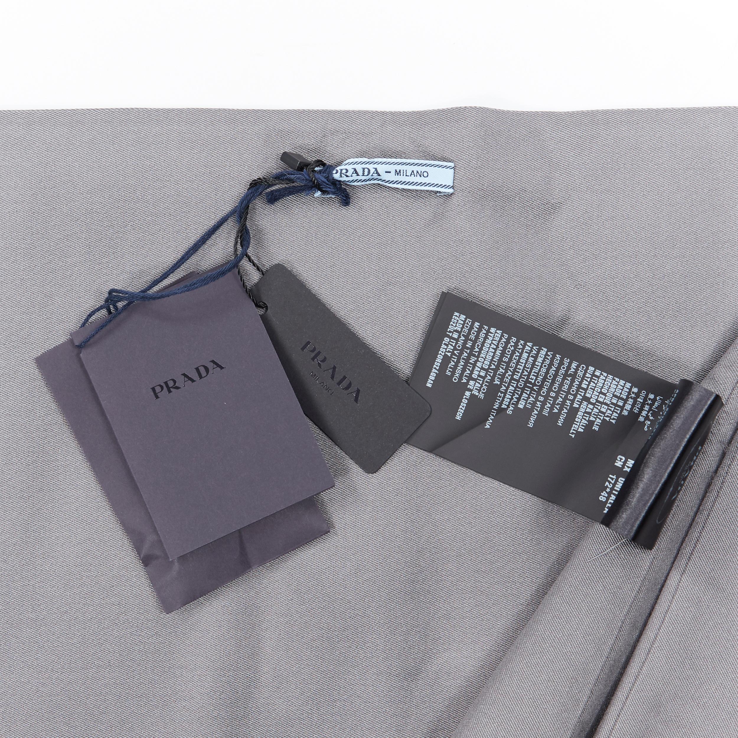 nuevo PRADA gris lana verde cristal flor kimono off hombro chal capa 4