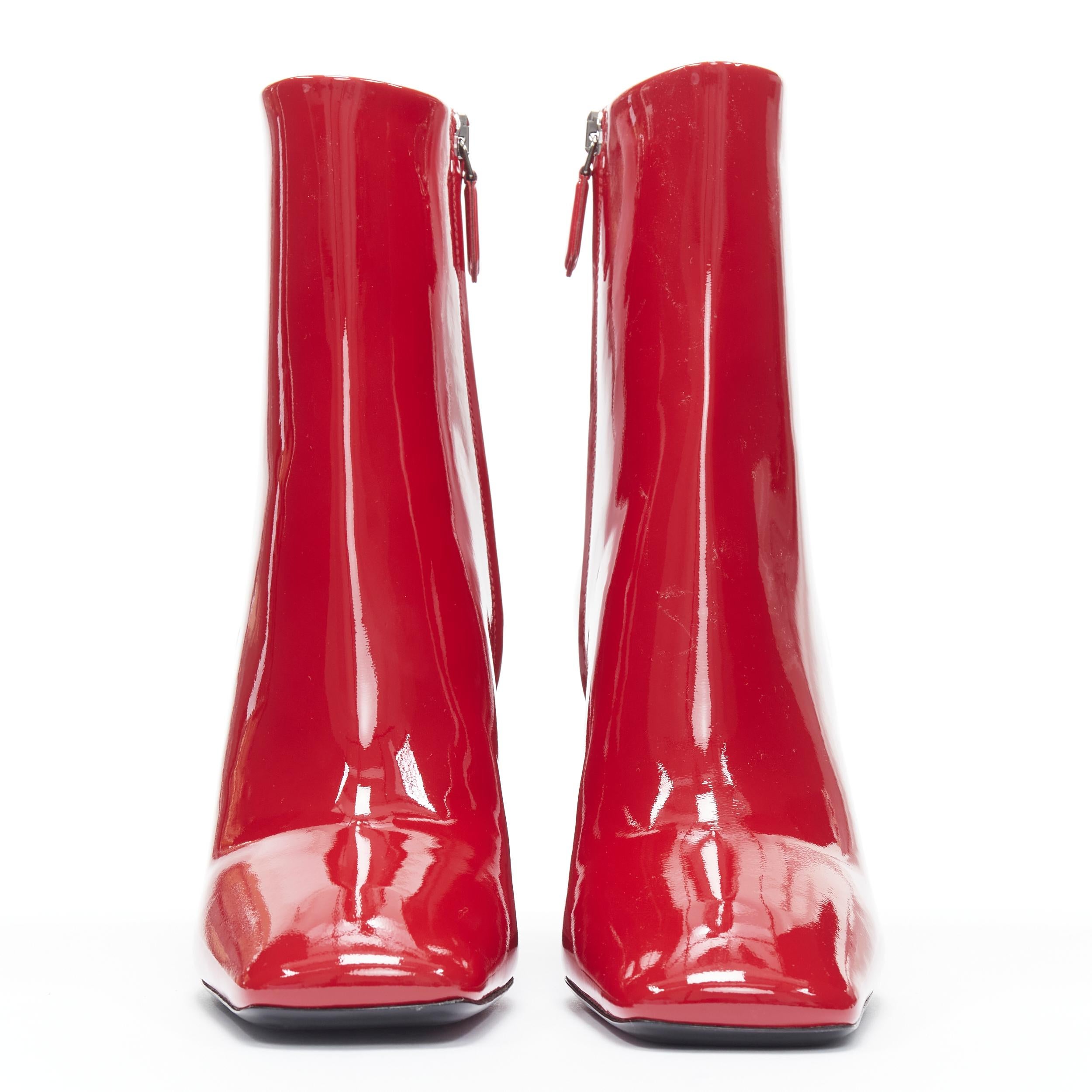 prada red patent leather boots
