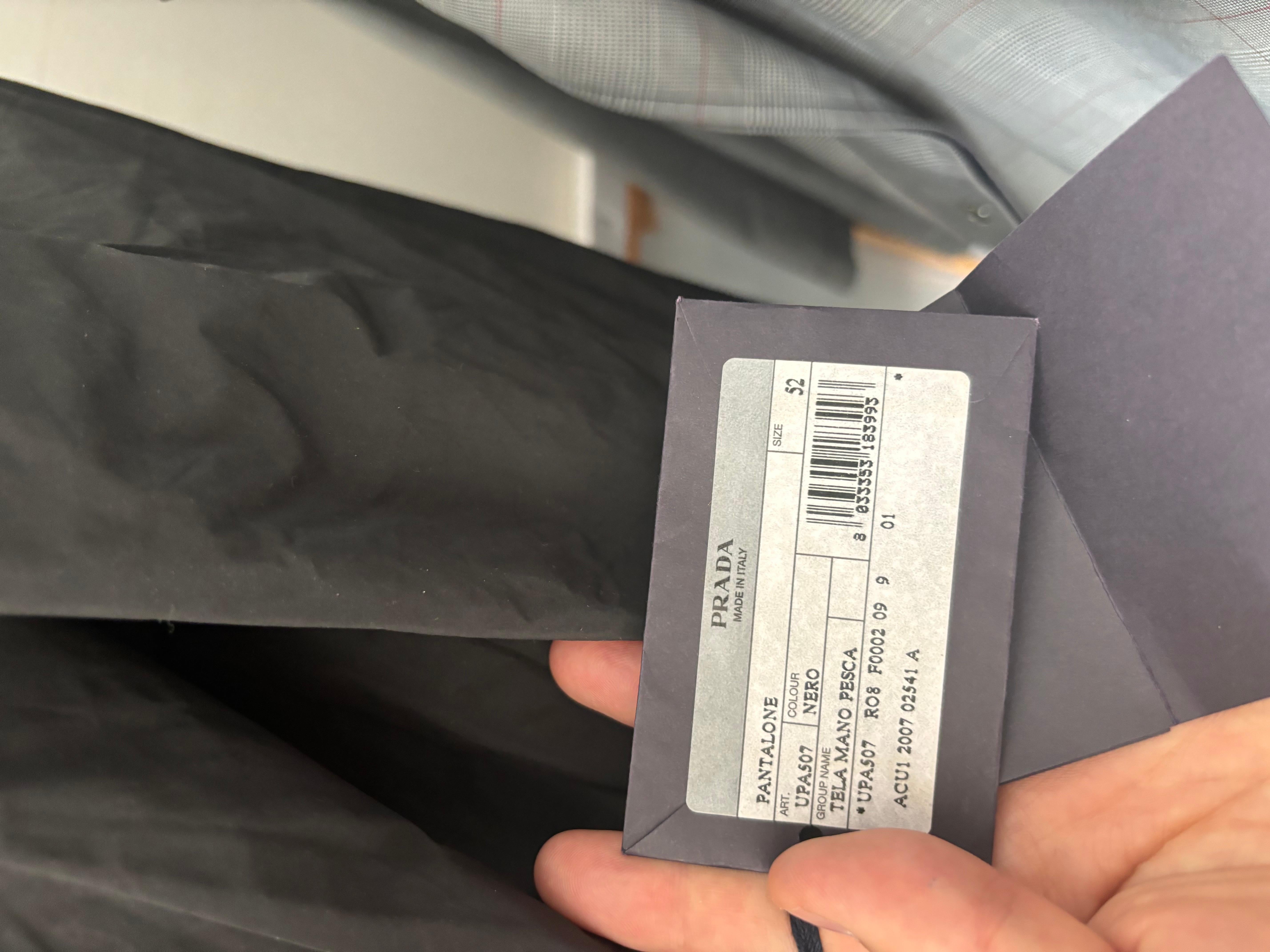New Prada Uomo Pantaloni Casual Tech Nylon Uomo Pantaloni Casual Taglia ITA52 (Large), S645 in vendita 5