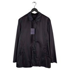 Prada Herren Classic Raincoat Nylon Lange Jacke Größe XL, S569, Neu
