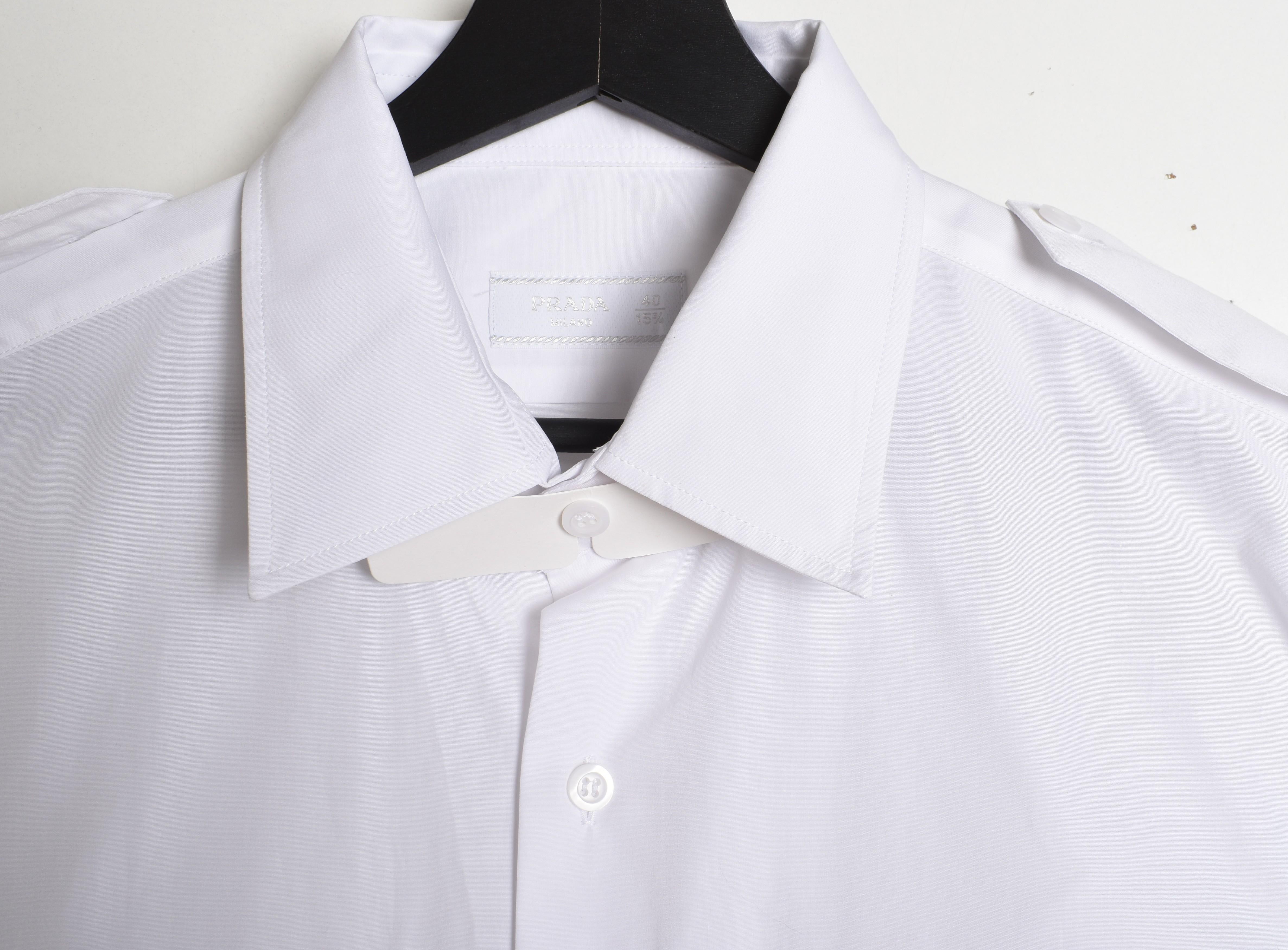 Nuevo Camisa Prada Hombre Temporada SS24 Contemporánea Talla 40/Grande, S1451 en venta 8