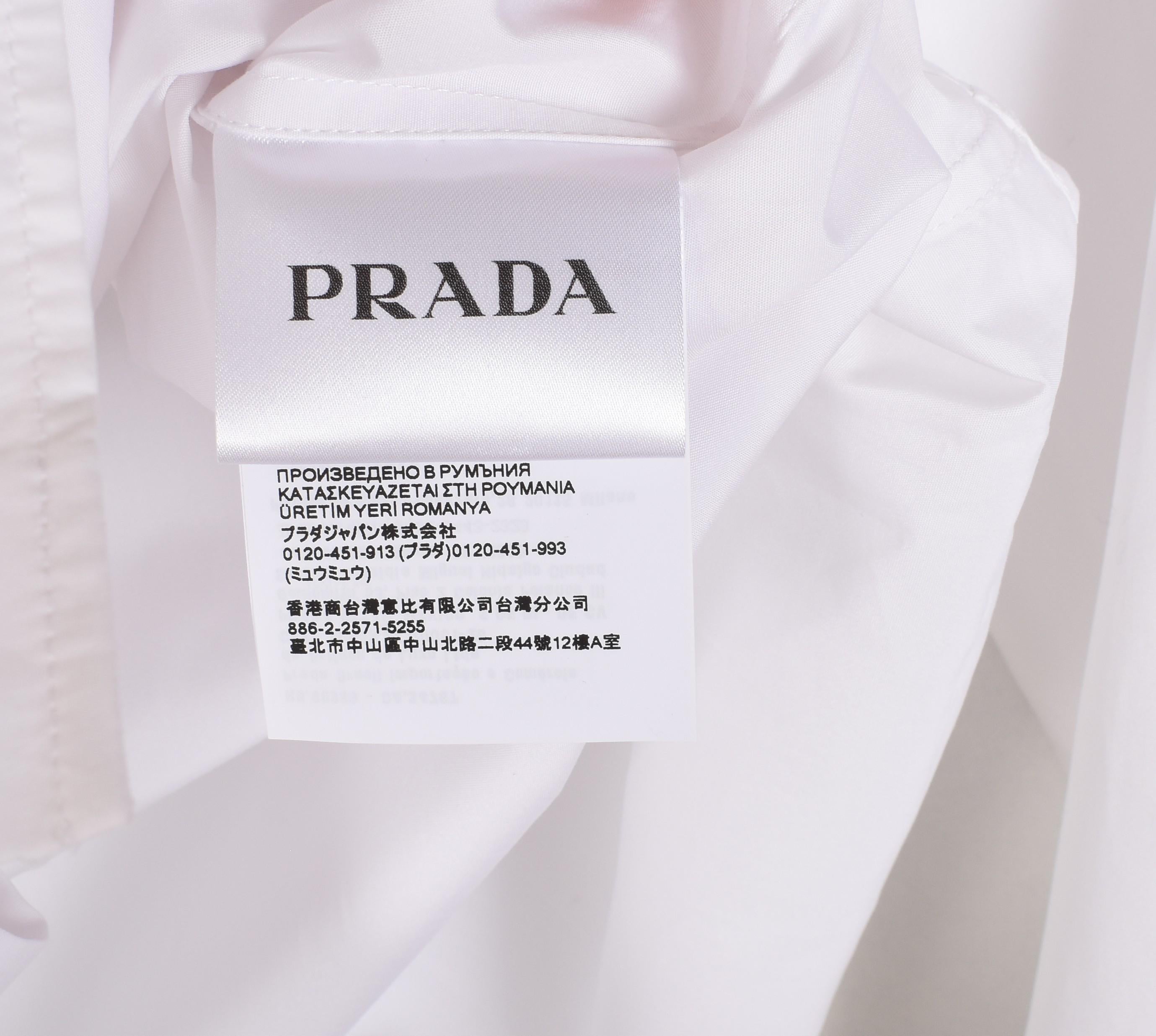 De los hombres Nuevo Camisa Prada Hombre Temporada SS24 Contemporánea Talla 40/Grande, S1451 en venta
