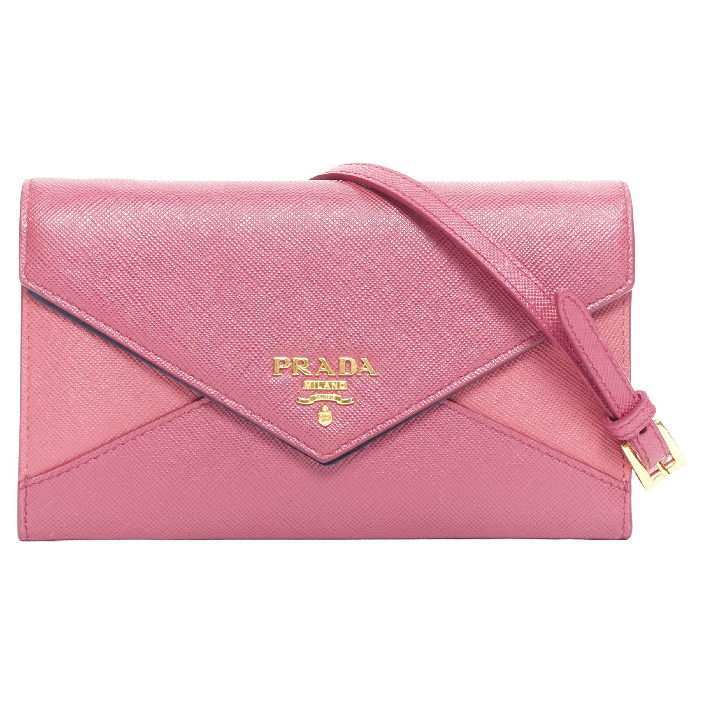 new PRADA pink diamond envelop gold logo wallet on chain crossbody clutch  bag For Sale at 1stDibs | prada pink diamond bag, pink prada diamond bag,  pink diamond prada bag