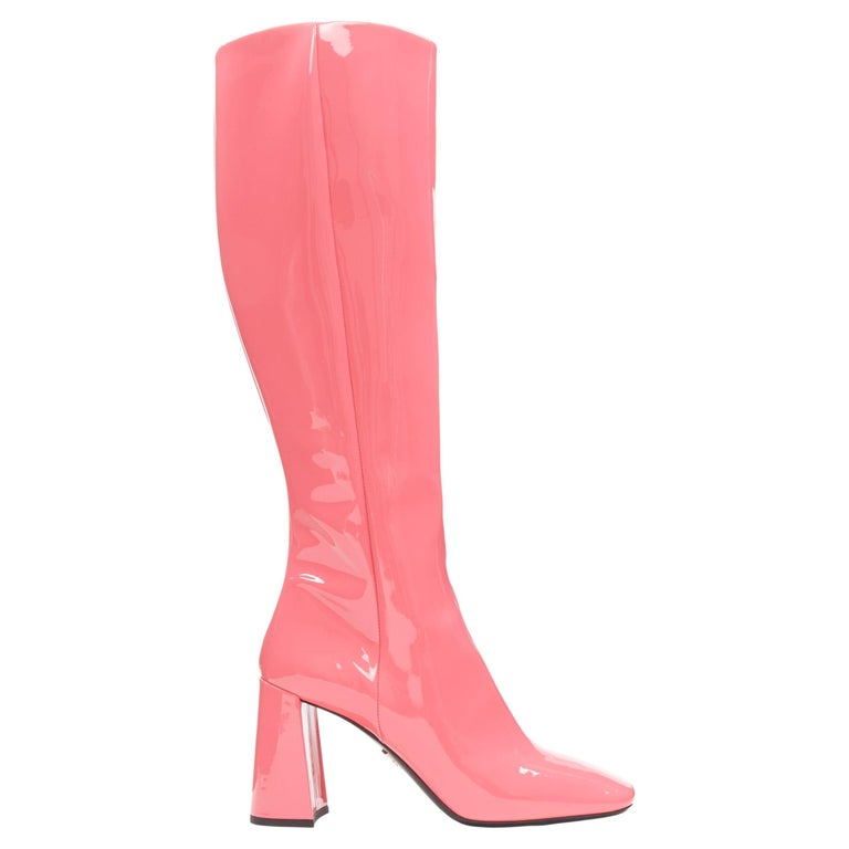 Pretty in Pink: Pink Prada Boots