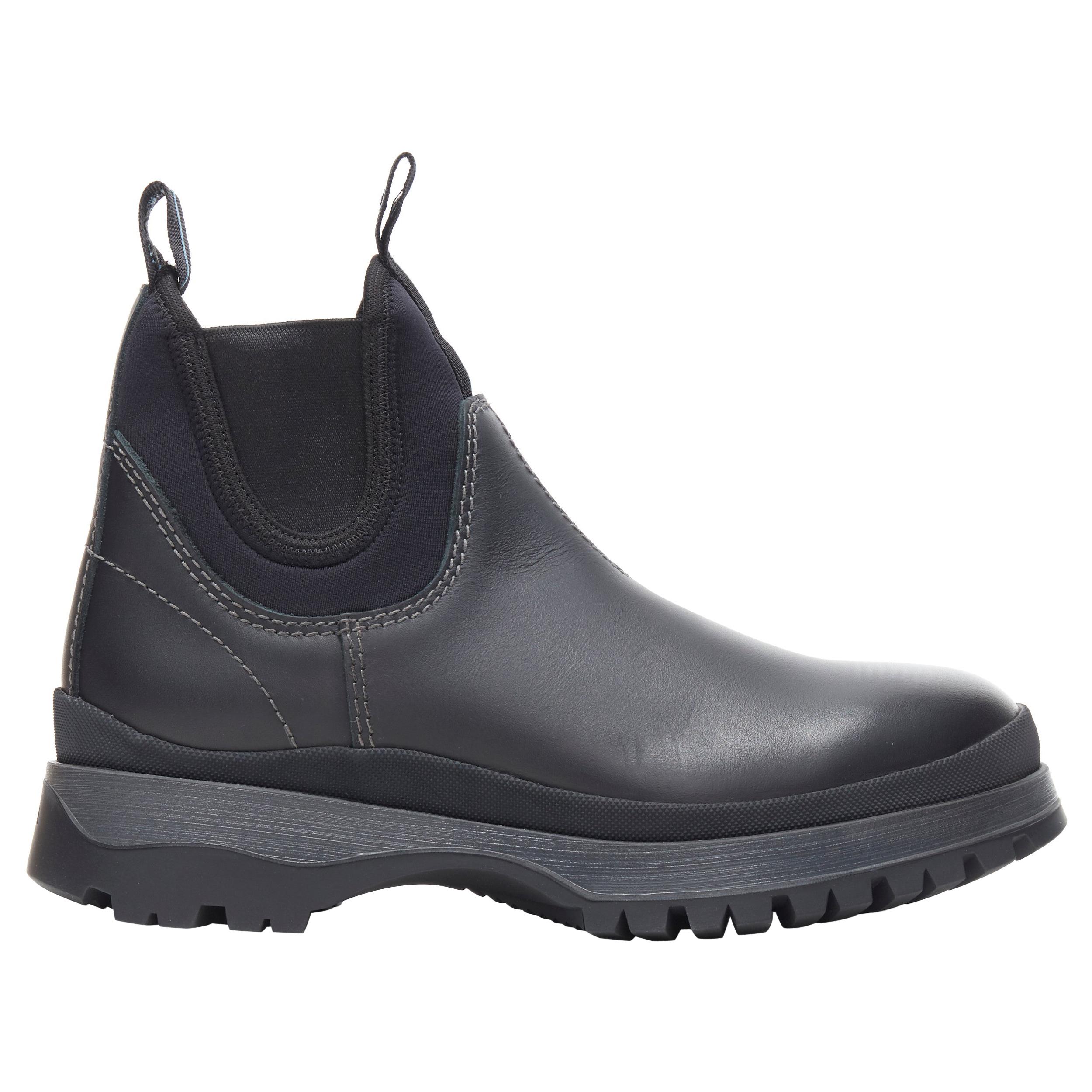 new PRADA Runway Brixxen black calf chunky triple sole ankle boots UK6.5  EU40.5 at 1stDibs | prada brixxen boot, prada brixxen boots, prada brixxen  chelsea boots