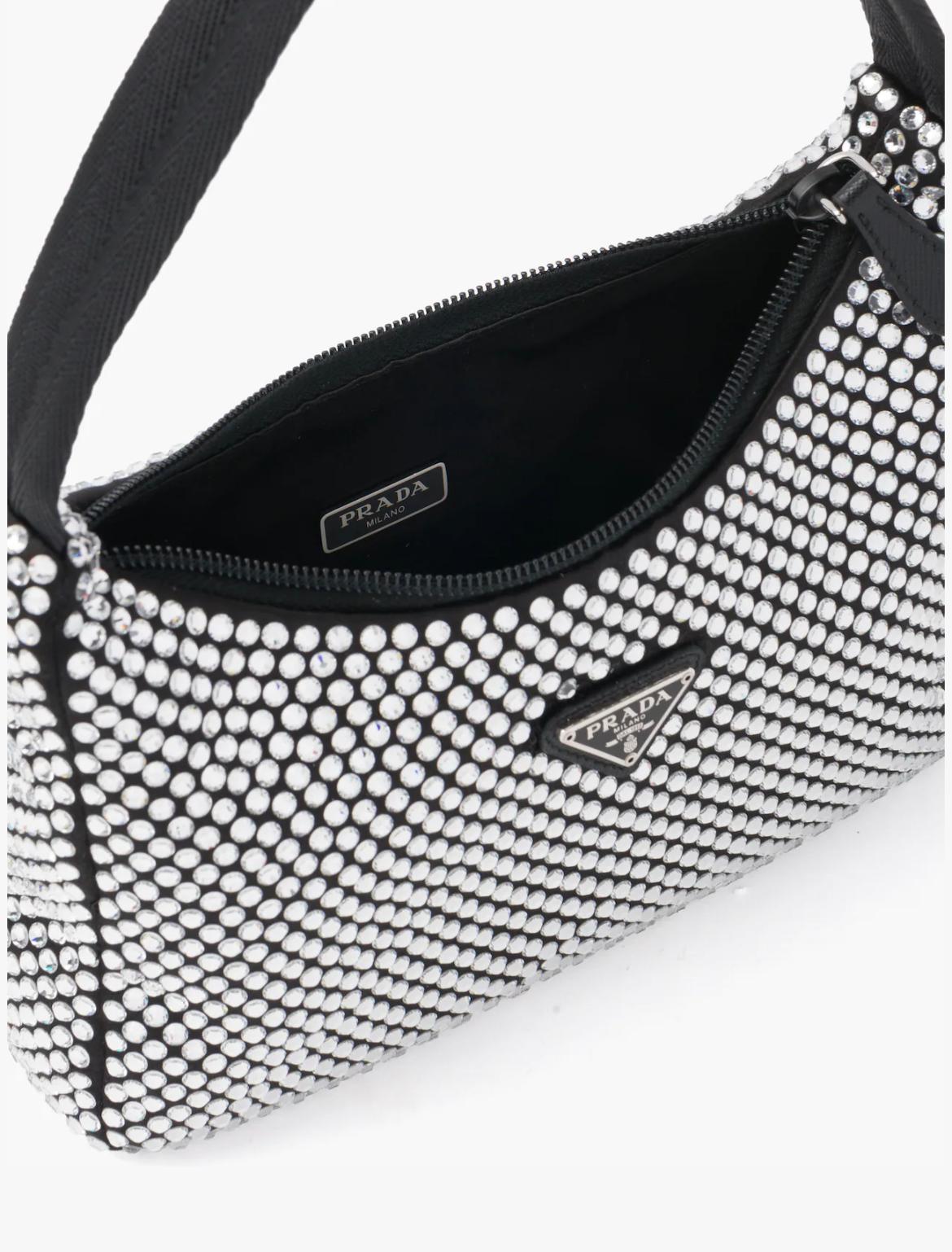 prada rhinestone bag