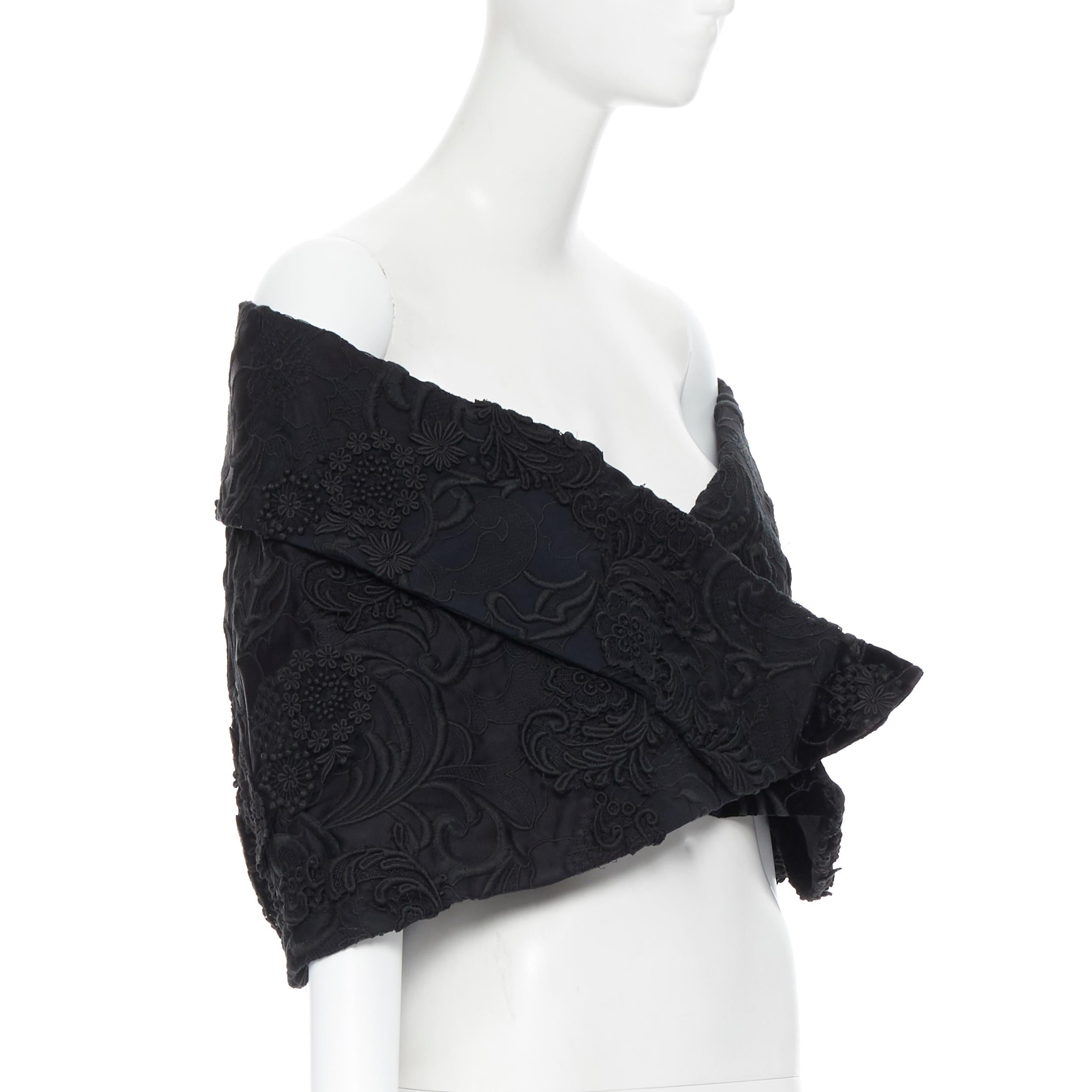 black shawl cape