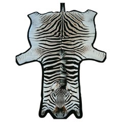New Premium Felted Trophy Grade Burchell Zebra Skin Rug Hide Carpet
