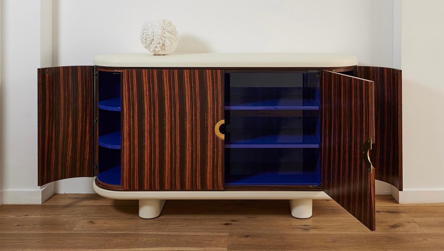NUEVO PRECIO - OFERTA ESPECIAL Armario contemporáneode Hervé Langlais Latón en venta