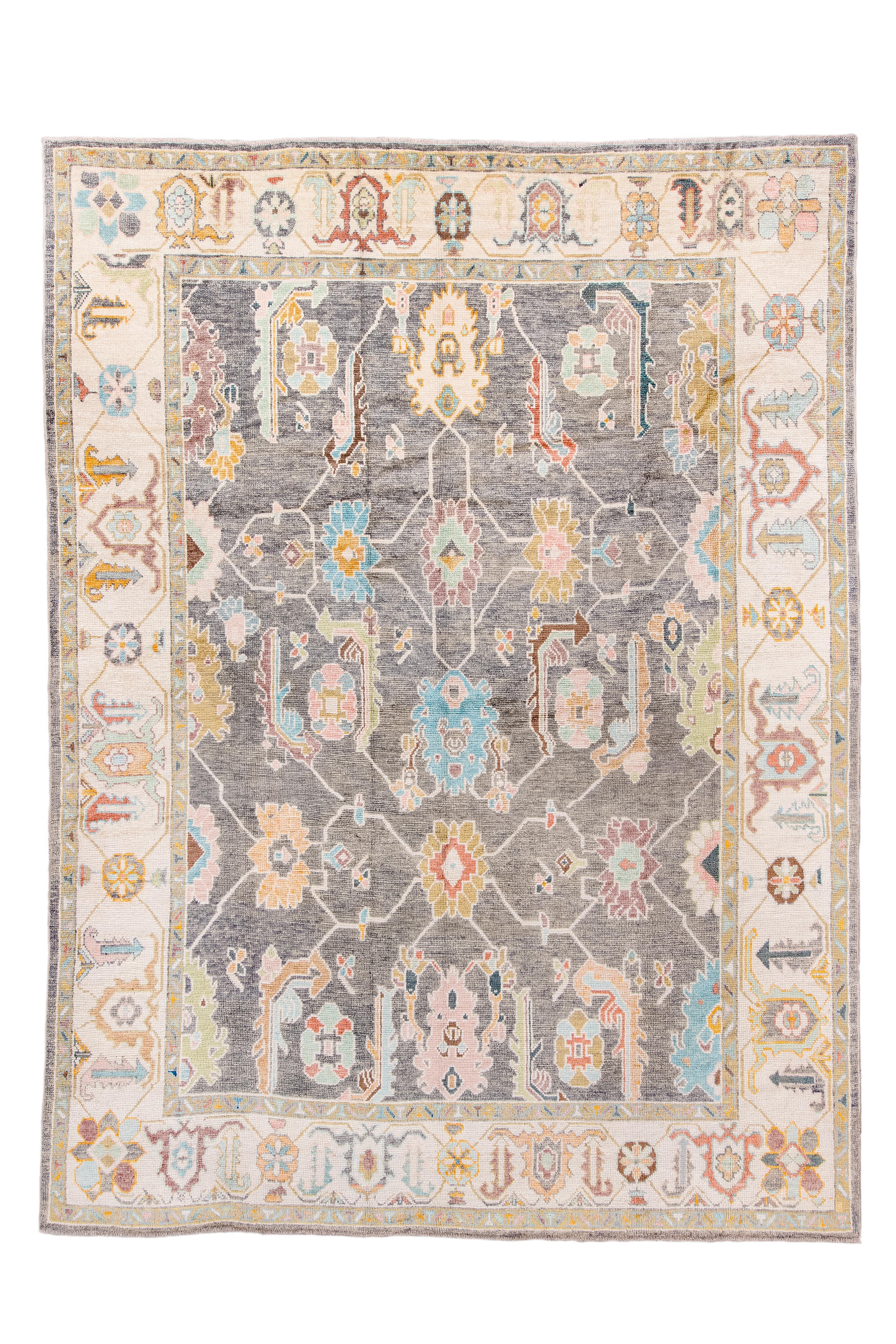Nouvelle production Tapis Oushak d'inspiration vintage