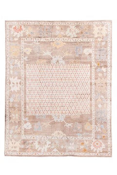 Tapis vintage Oushak de production récente