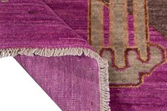 New Purple Modern Khotan Wool Rug