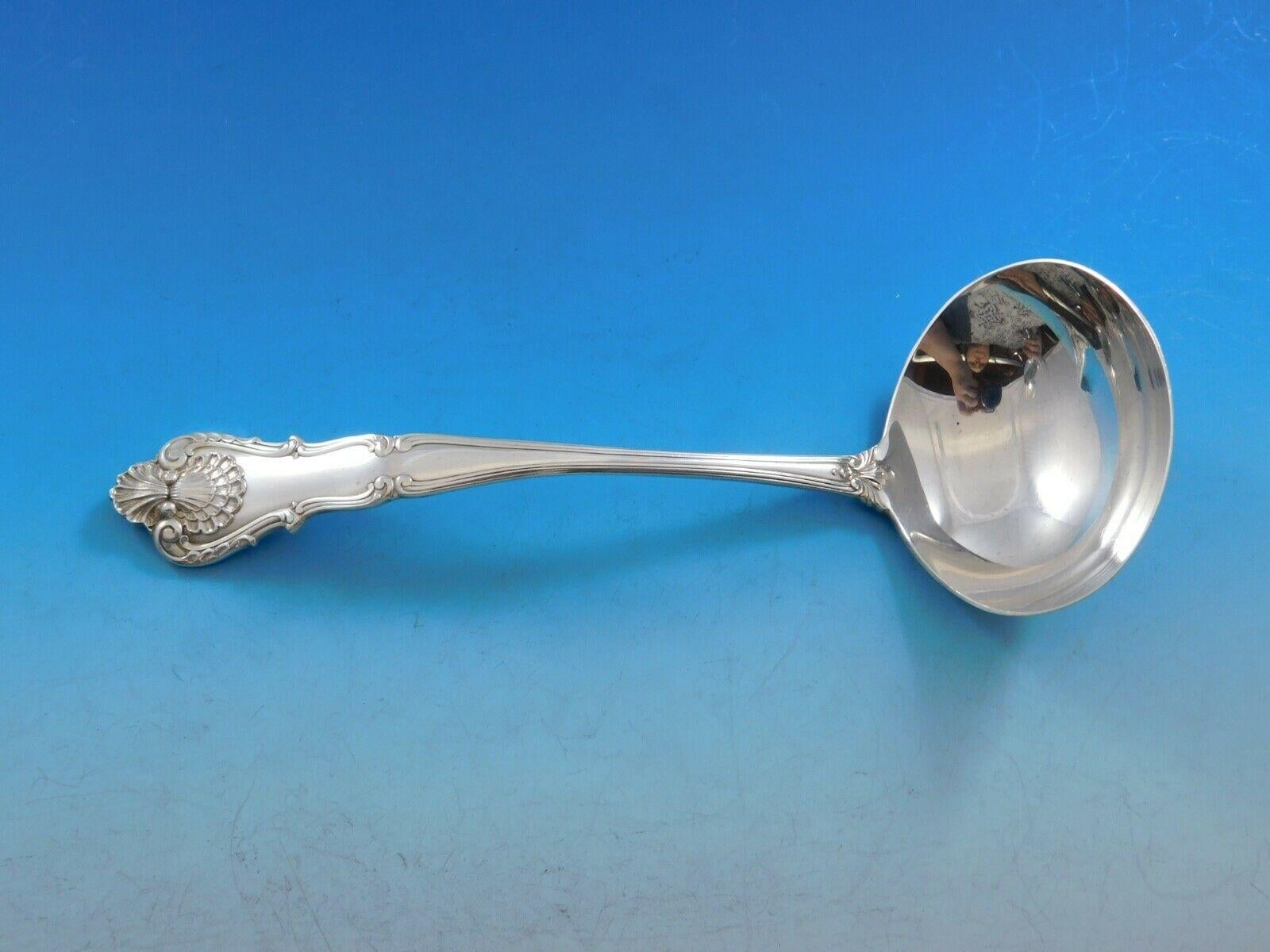 Nuovo set di posate in argento Sterling Queens by Durgin Servizio 87 pezzi Cena a conchiglia in vendita 2