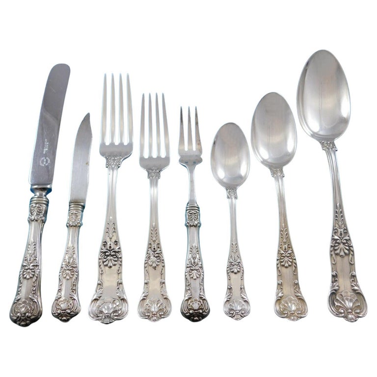 New Queens by Gorham Sterling Silver Flatware Set for 12 Service