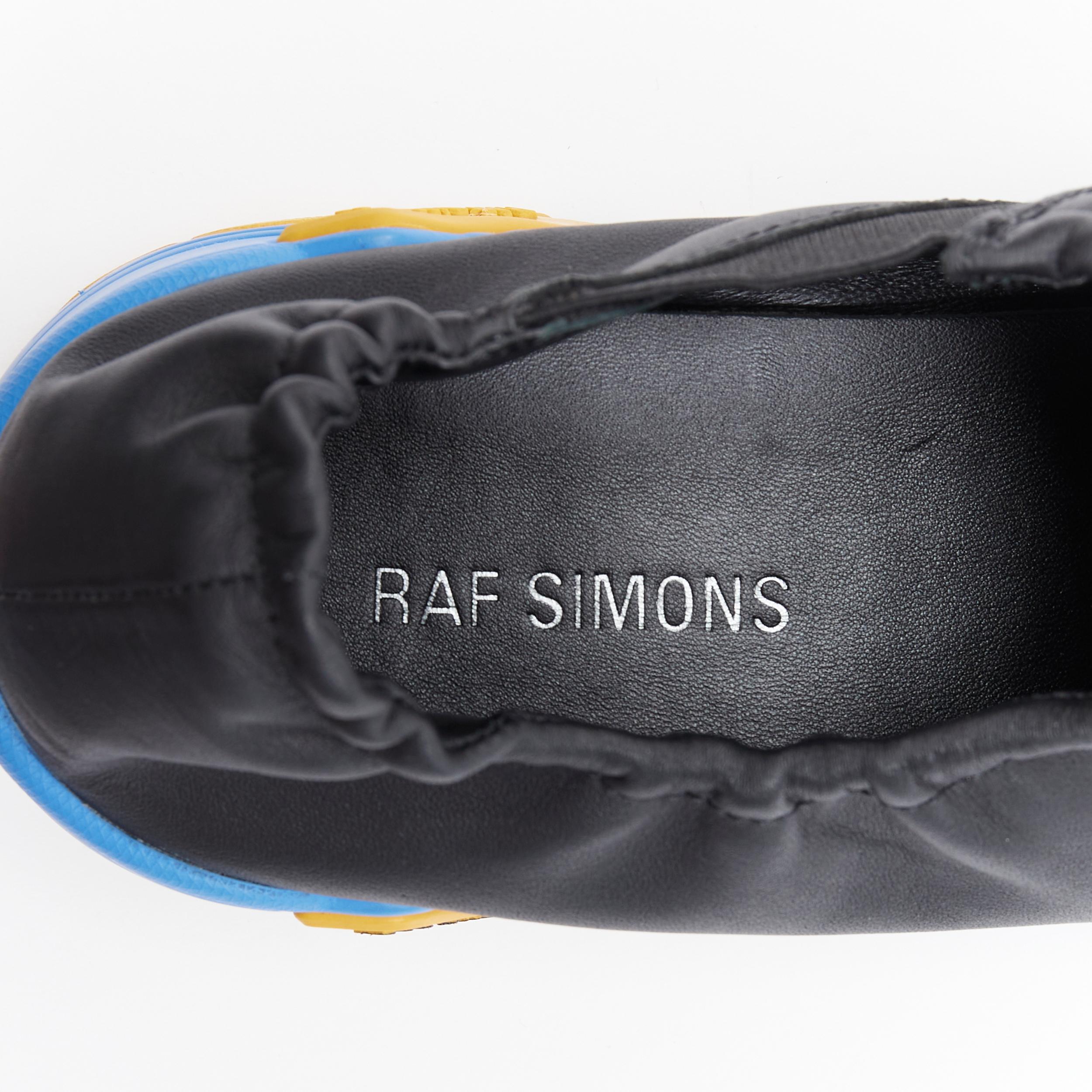 new RAF SIMONS Runner Solaris 21 runner sneaker block heel leather flats EU40 3