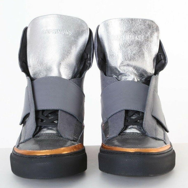 raf simons shoes silver