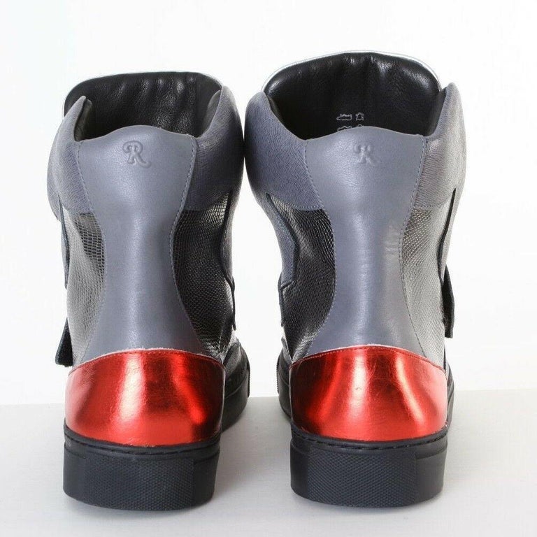 raf simons shoes silver