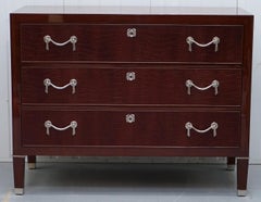 Ralph Lauren Brook Street Chest of Drawers Brown Alligator Leather
