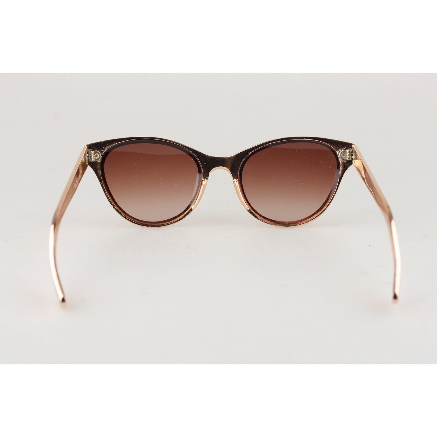 Women's New Rama Vintage 1950s Alluminium Rose Gold Cat-Eye Sunglasses 125mm Wide