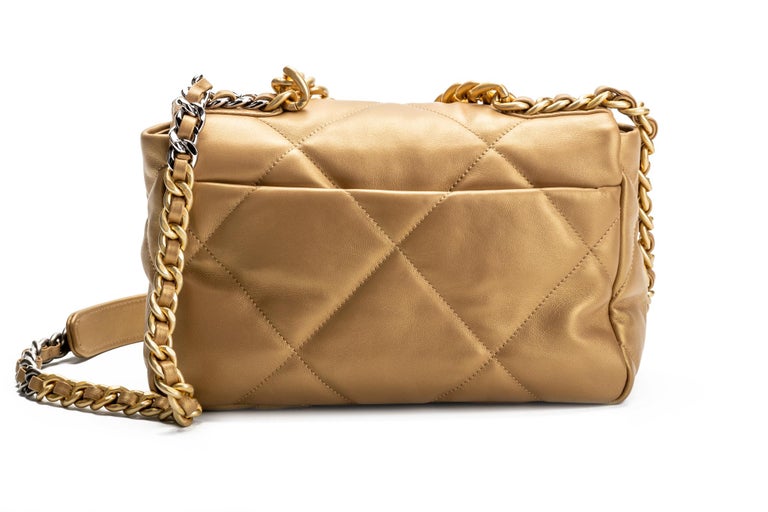 New RARE Chanel Gold 19 Bag