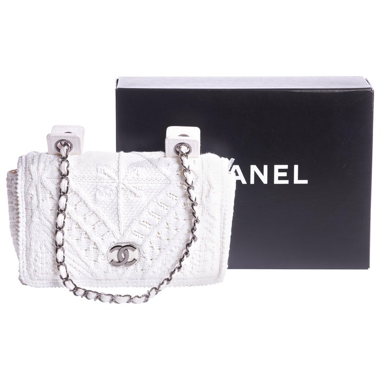 chanel white box bag