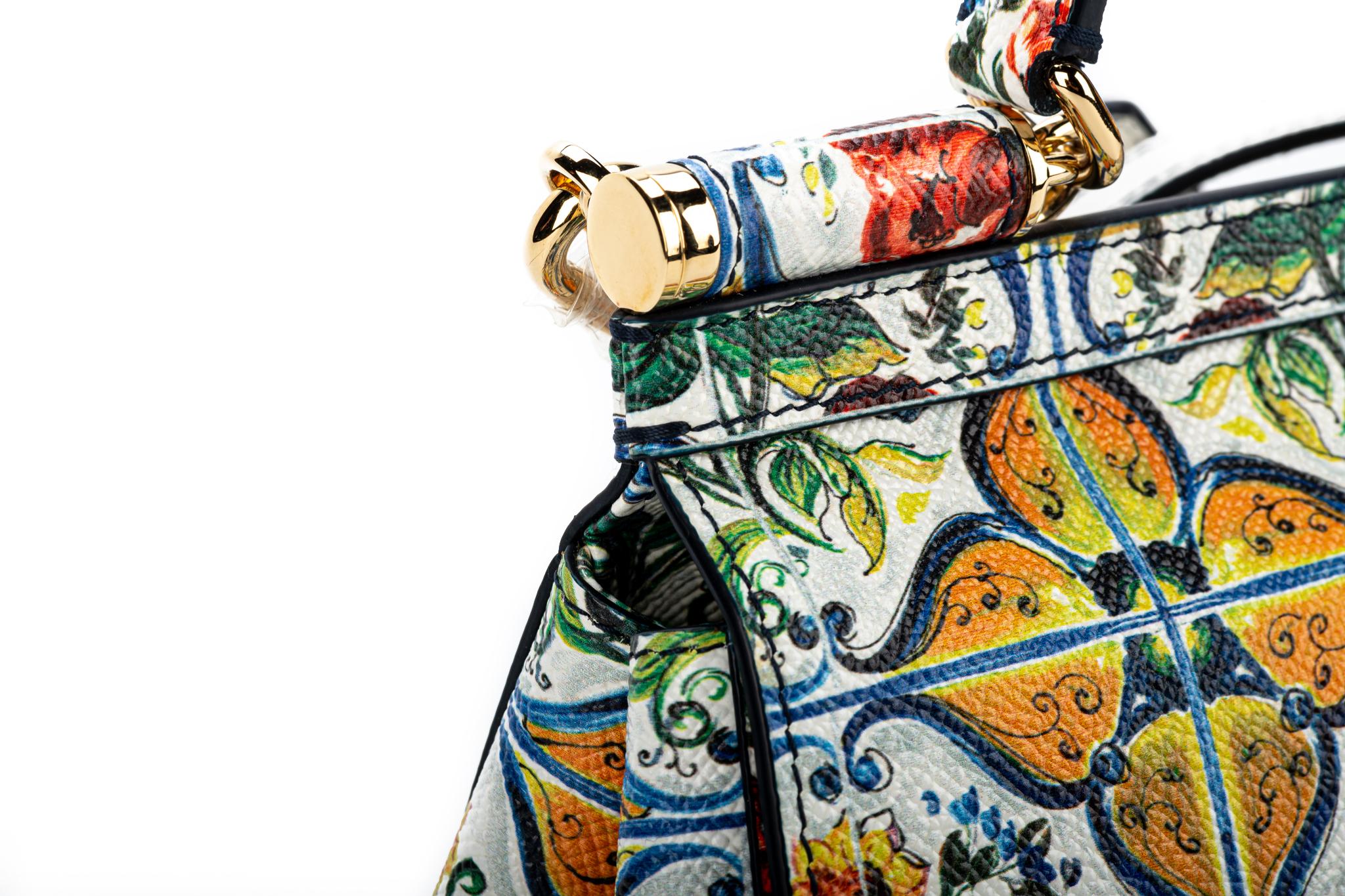 New Rare Dolce & Gabbana Maiolica Sicily Bag 2