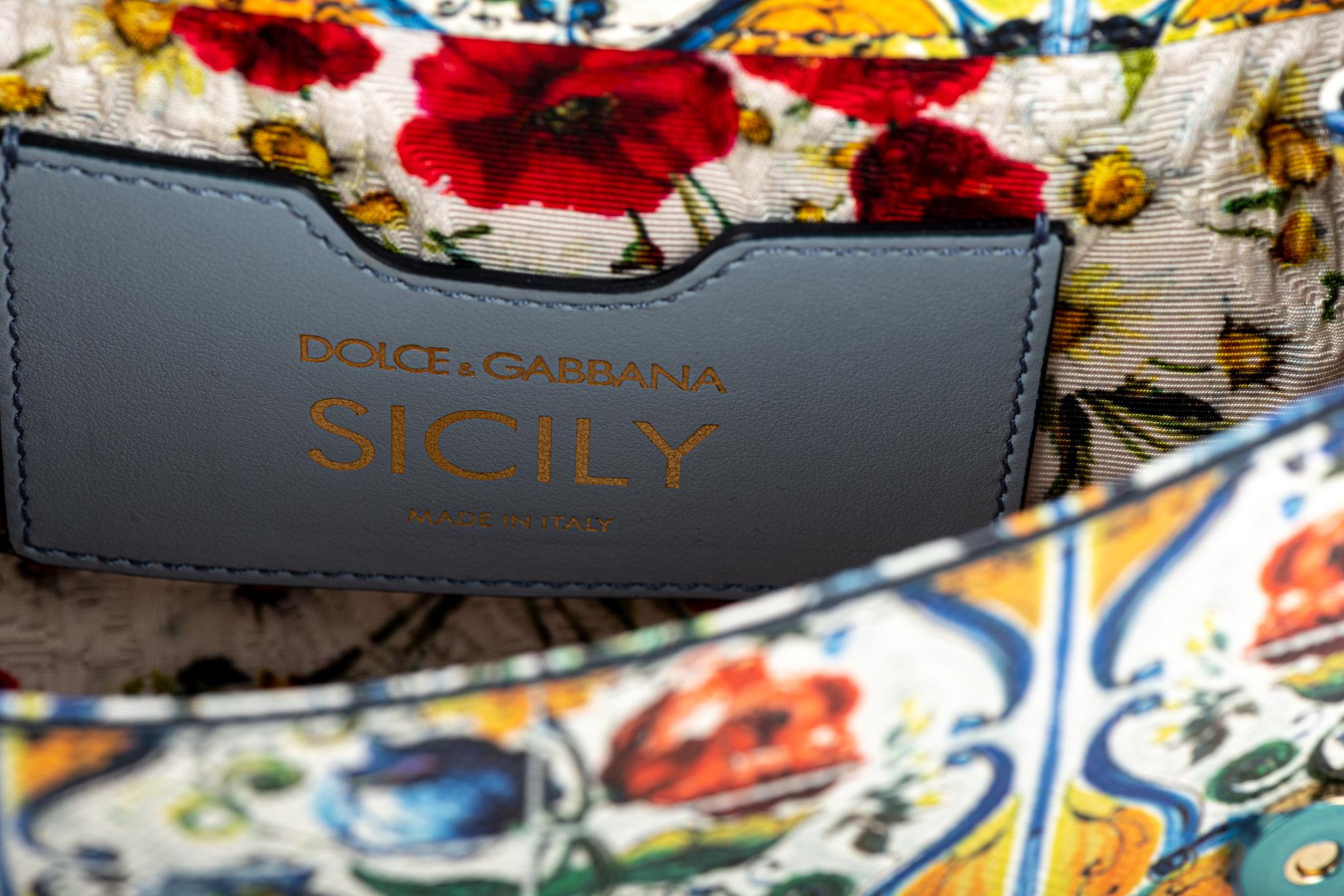 New Rare Dolce & Gabbana Maiolica Sicily Bag 6