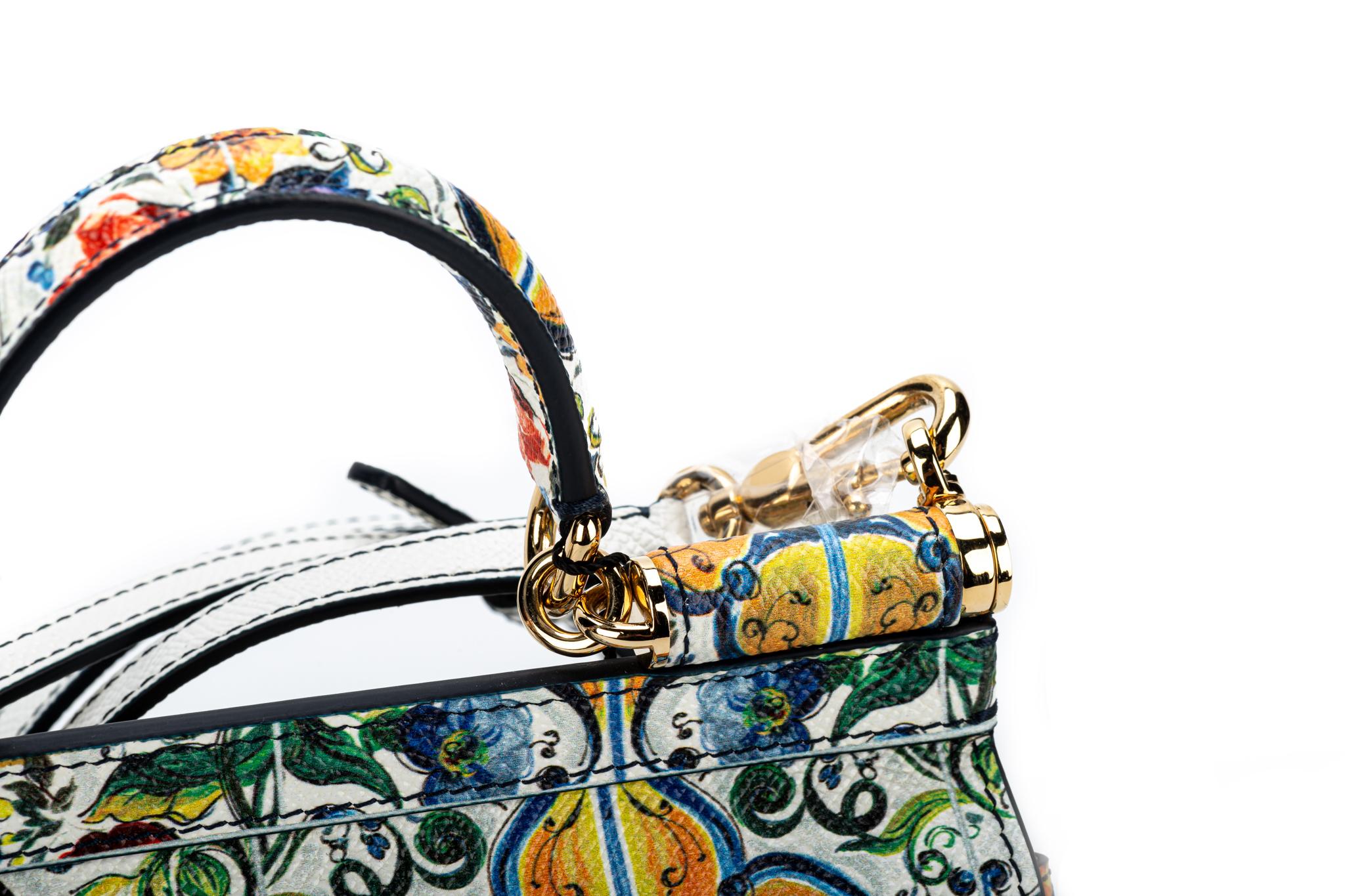 Women's New Rare Dolce & Gabbana Maiolica Sicily Bag
