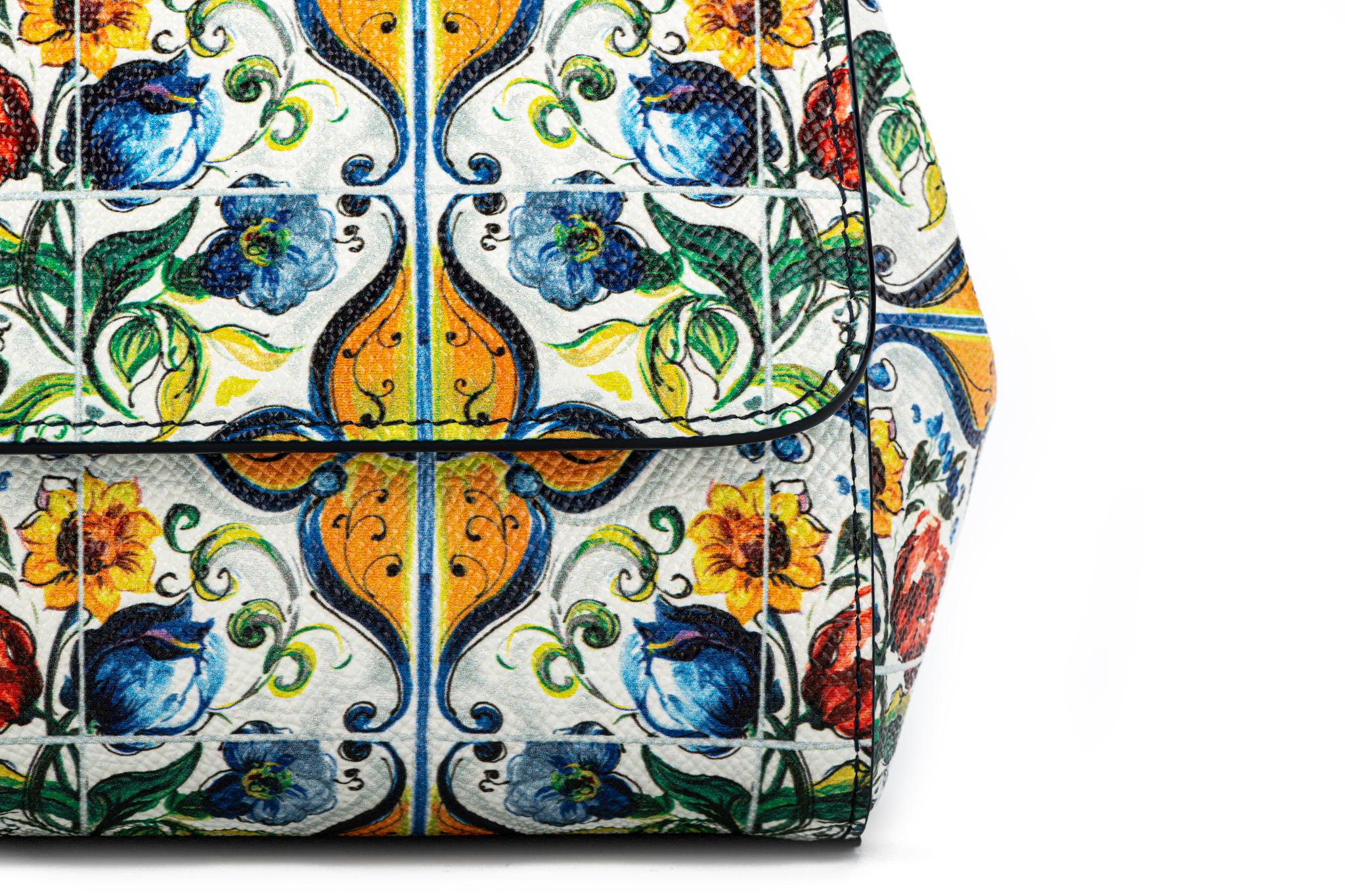 New Rare Dolce & Gabbana Maiolica Sicily Bag 1