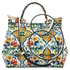 Nouveau Rare Dolce & Gabbana Maiolica Sicily Bag