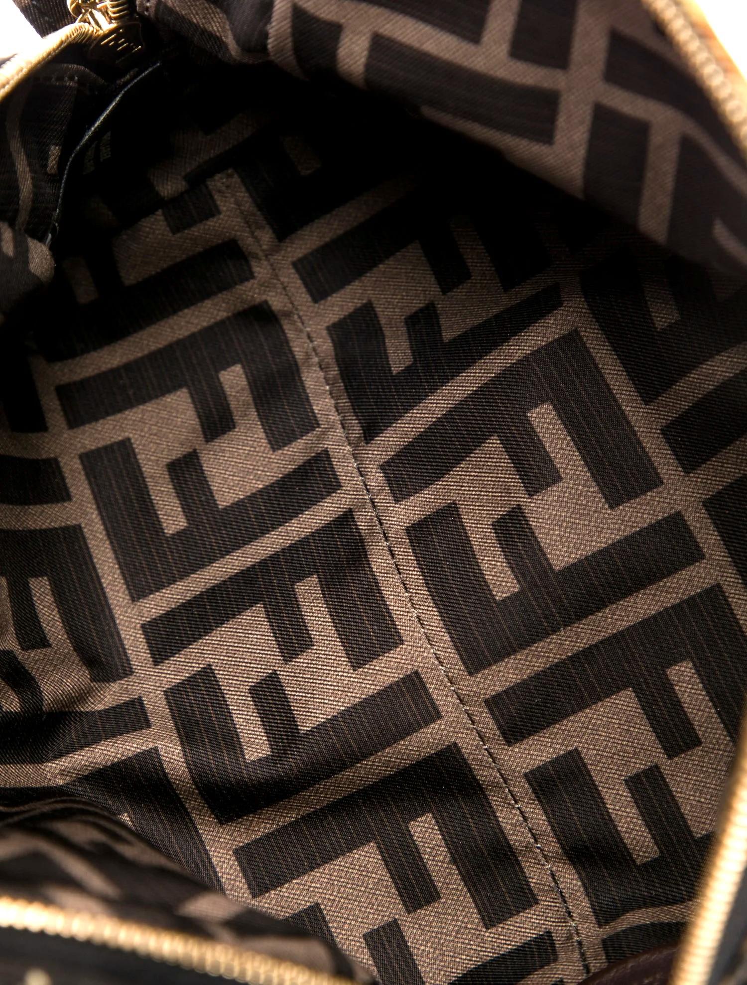Beige New Rare FENDACE Fendi x Versace Capsule Collection Cosmetic Travel Case Bag