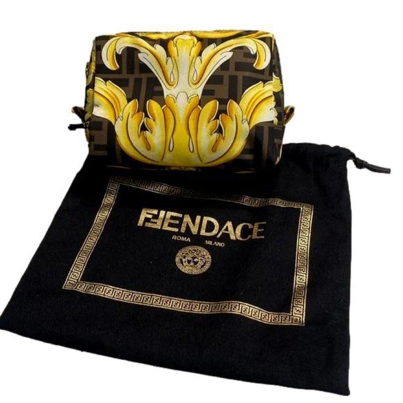New Rare FENDACE Fendi x Versace Capsule Collection Cosmetic Travel Case Bag 3