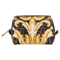 New Rare FENDACE Fendi x Versace Capsule Collection Cosmetic Travel Case Bag