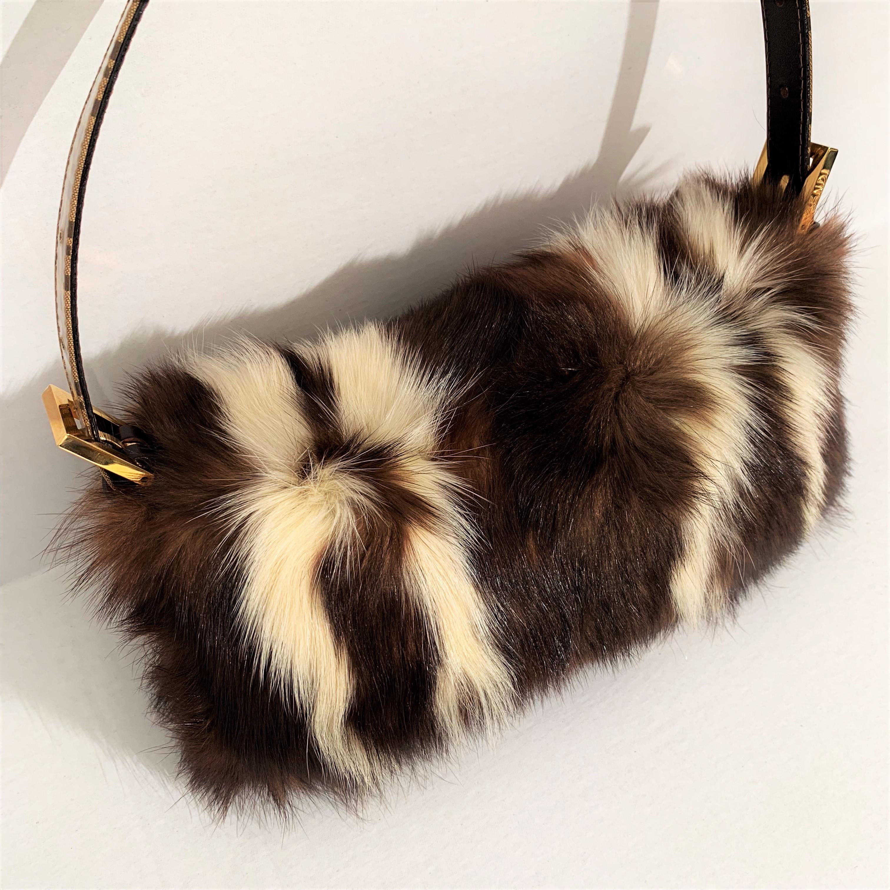 New Rare Fendi Fur Baguette Bag Featured in the 15th Anniversary Book Lt Edition 6