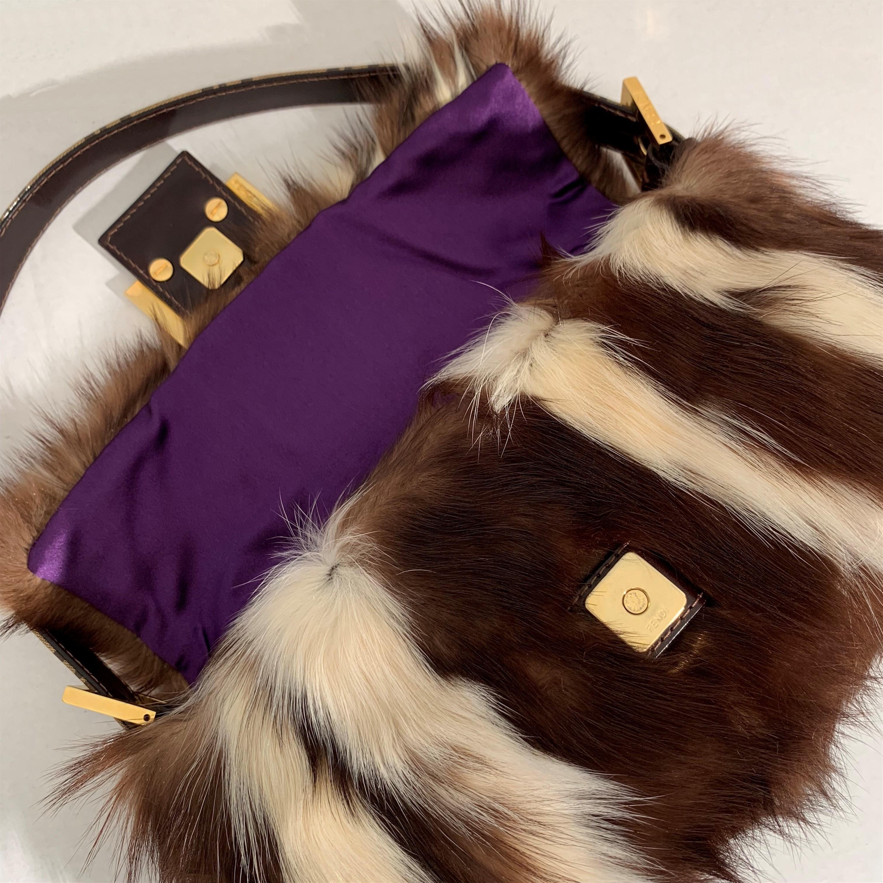 New Rare Fendi Fur Baguette Bag Featured in the 15th Anniversary Book Lt Edition 10