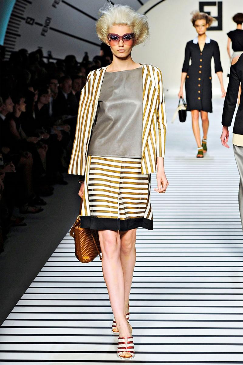 New Rare Fendi Karl Lagerfeld Runway Skirt S/S 2012  $1210 5