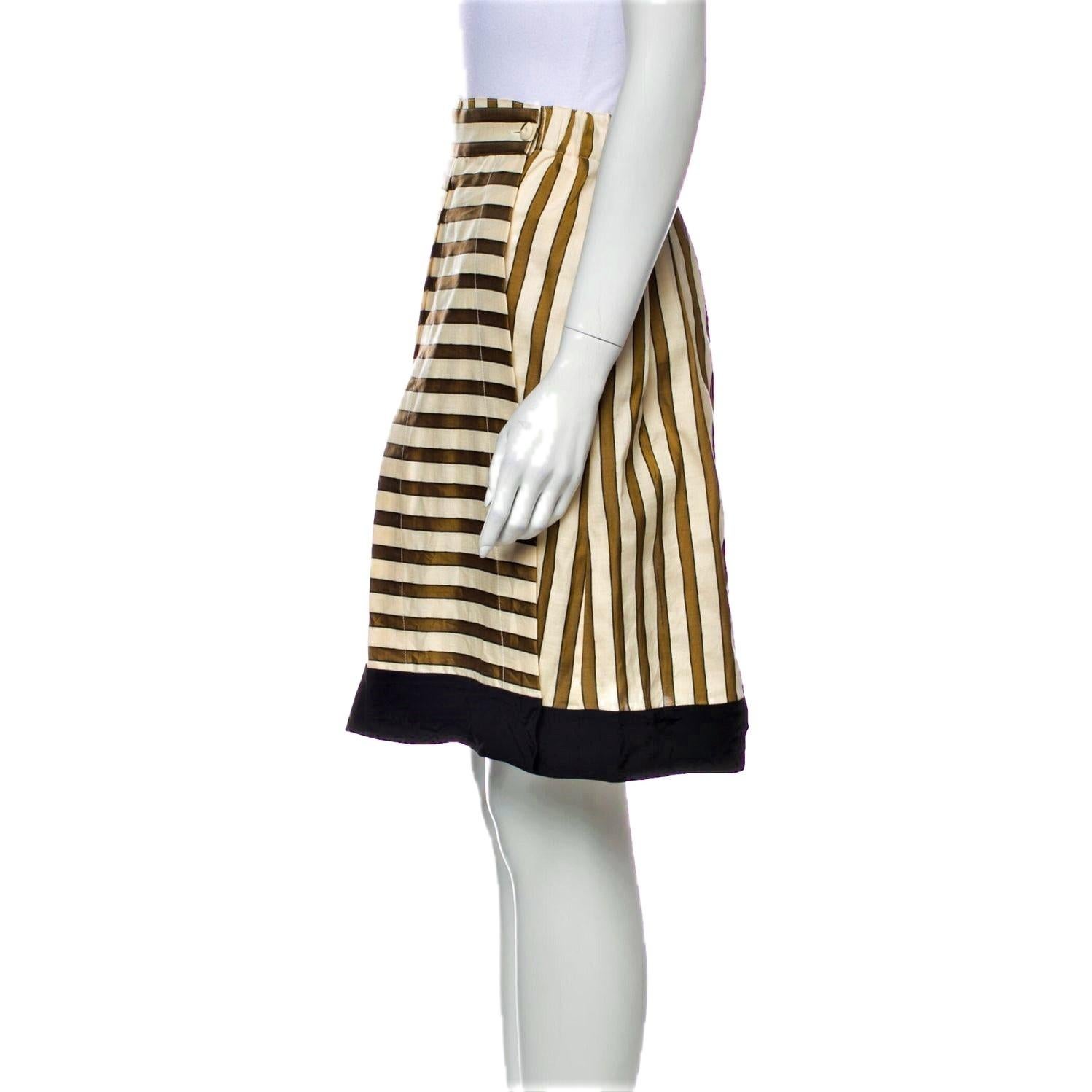 Women's New Rare Fendi Karl Lagerfeld Runway Skirt S/S 2012  $1210
