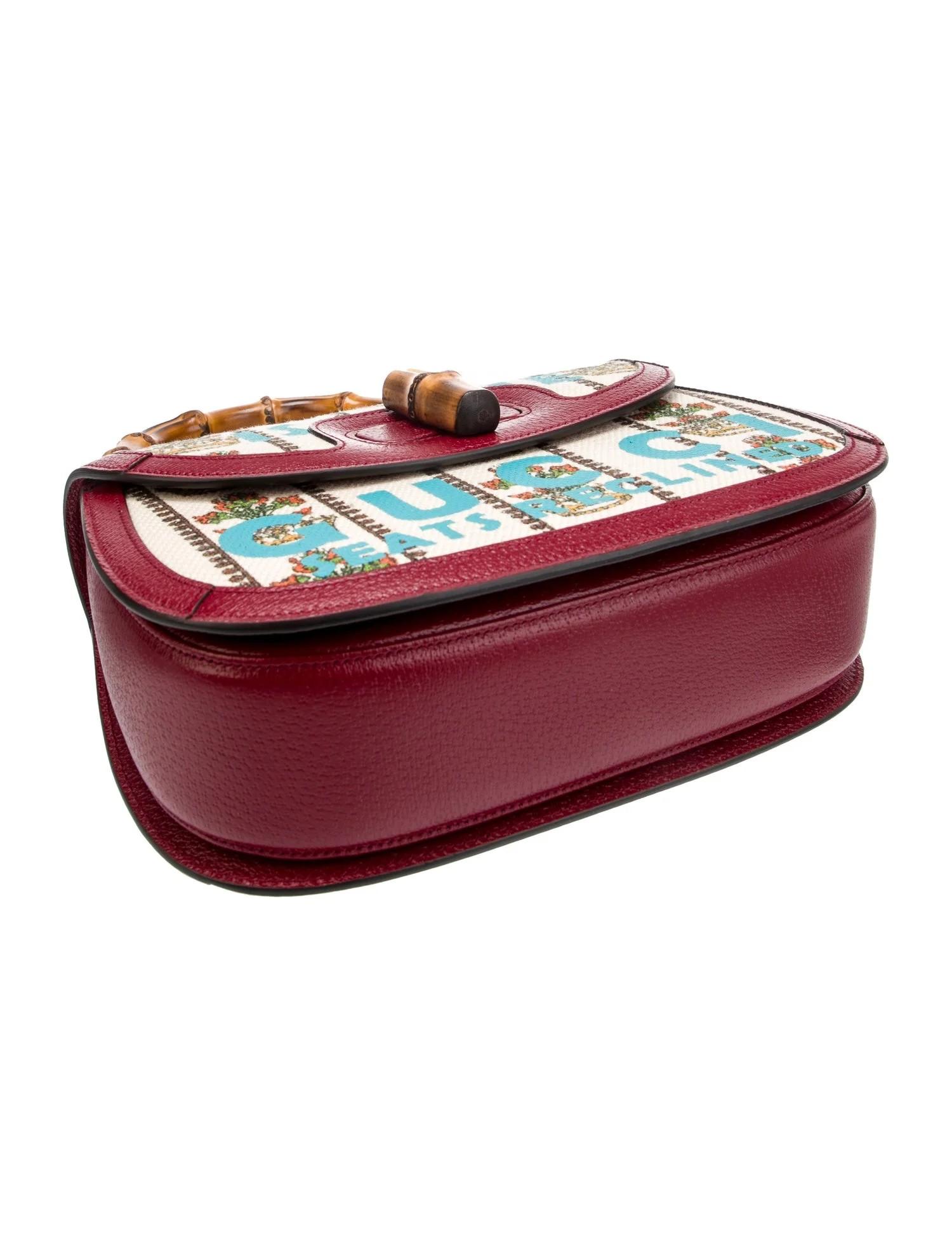 Women's New Rare Gucci 100 Limited Edition Bamboo MUSIC IS MINE 1947 Medium Bag For Sale