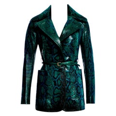 New Rare Gucci 90th Anniversary Python Snakeskin Jacket Coat Blazer $14.650