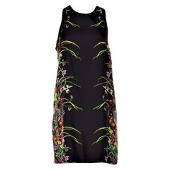 New Rare Gucci Black Flora Silk Dress S/S 2013 Sz 40 $1475