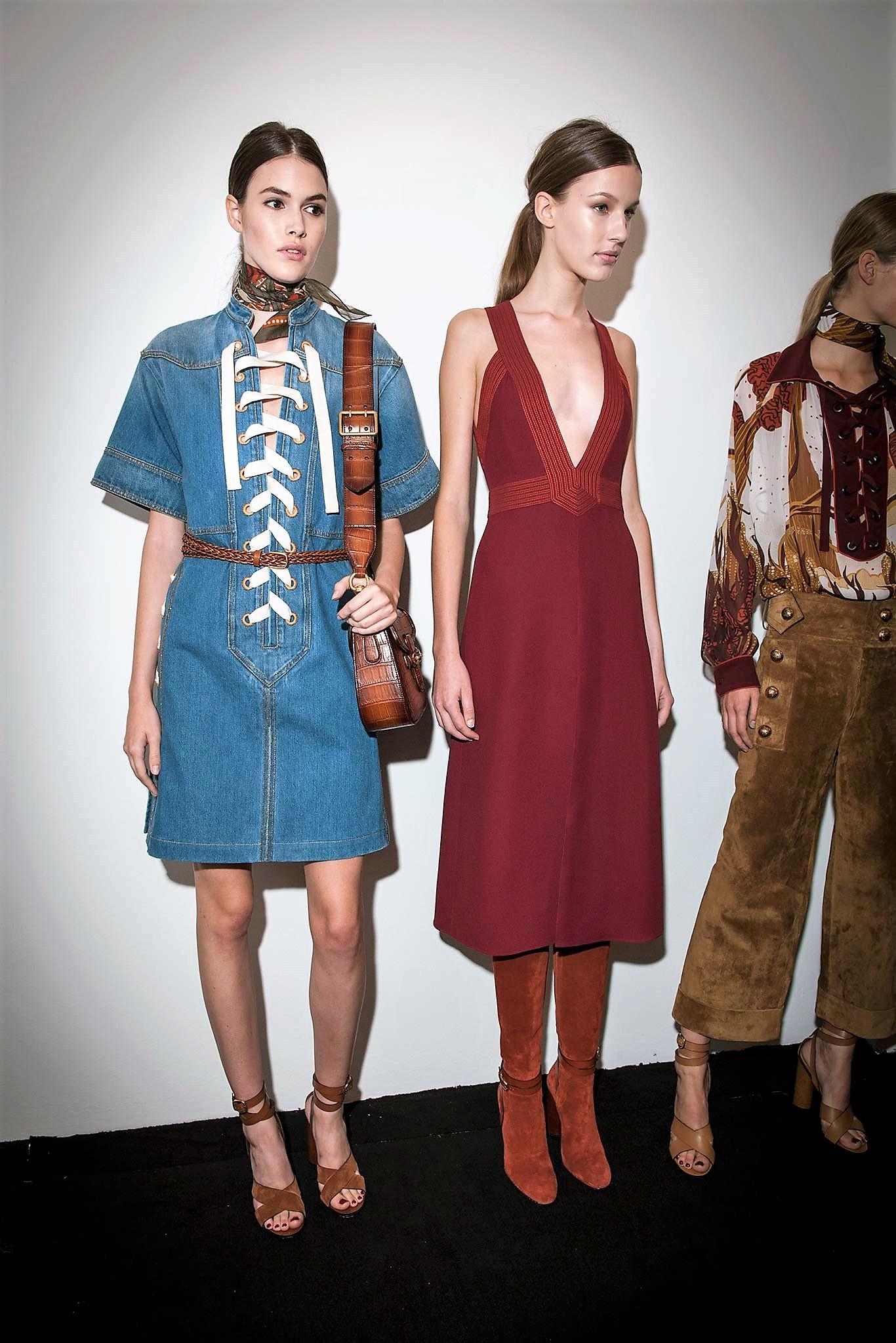 New Rare Gucci Runway Ad Denim Dress S/S 2015 Sz 40 $2950 For Sale 11