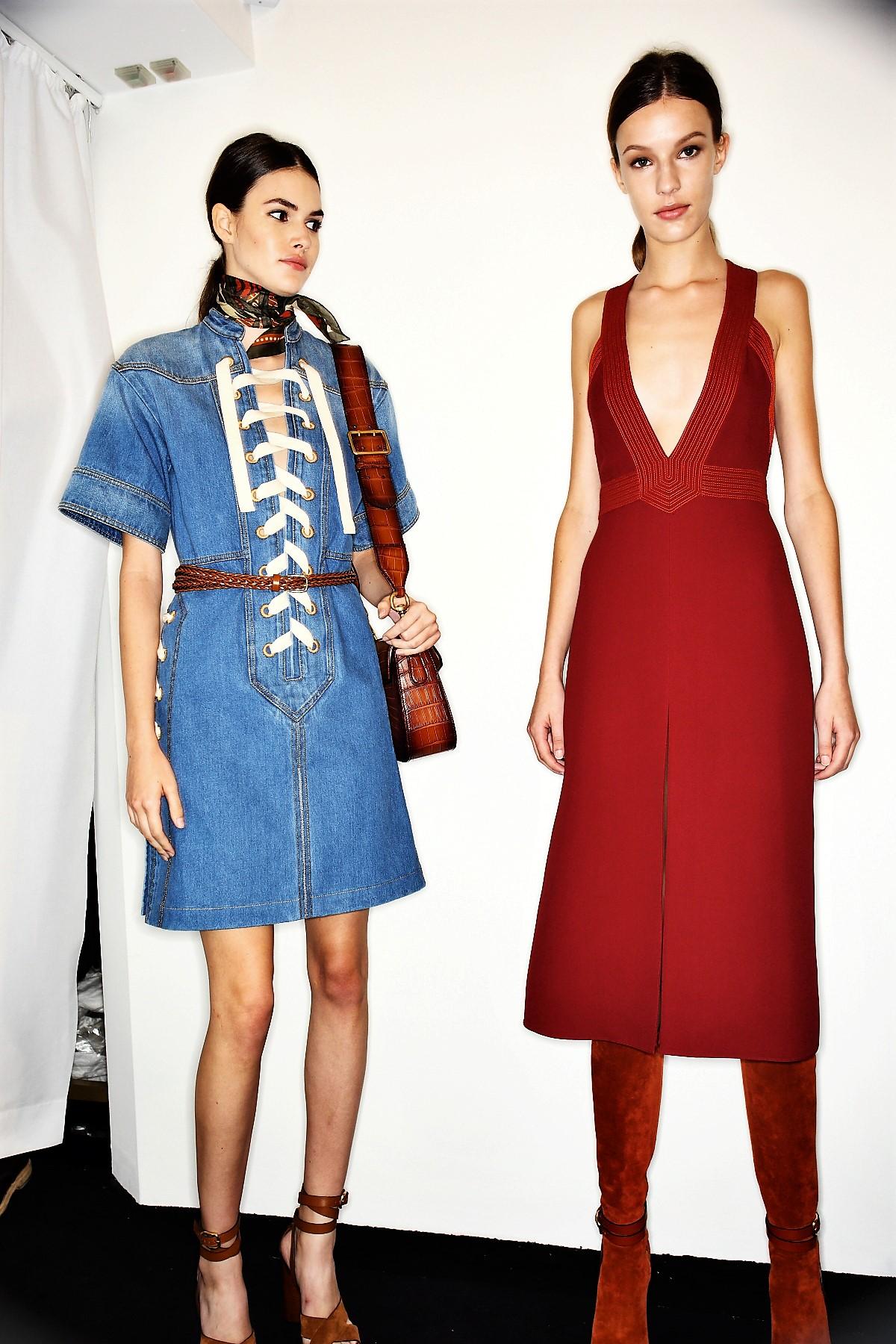 New Rare Gucci Runway Ad Denim Dress S/S 2015 Sz 40 $2950 For Sale 3