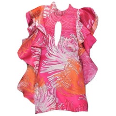 New Rare Gucci Runway Ad Silk Dress S/S 2013 Sz 38 $3499