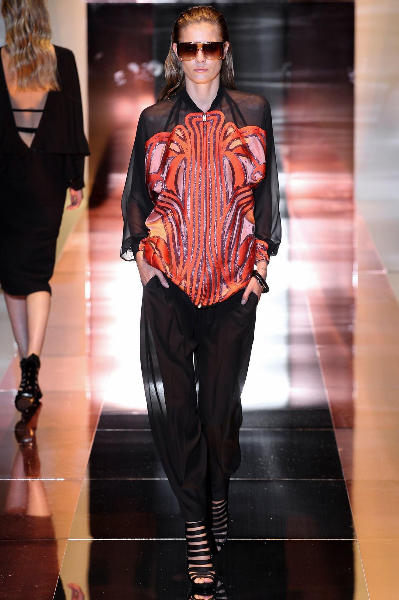New Rare Gucci Runway Ad Silk Pantsuit Jacket & Pants S/S 2014 Sz 44/38  13