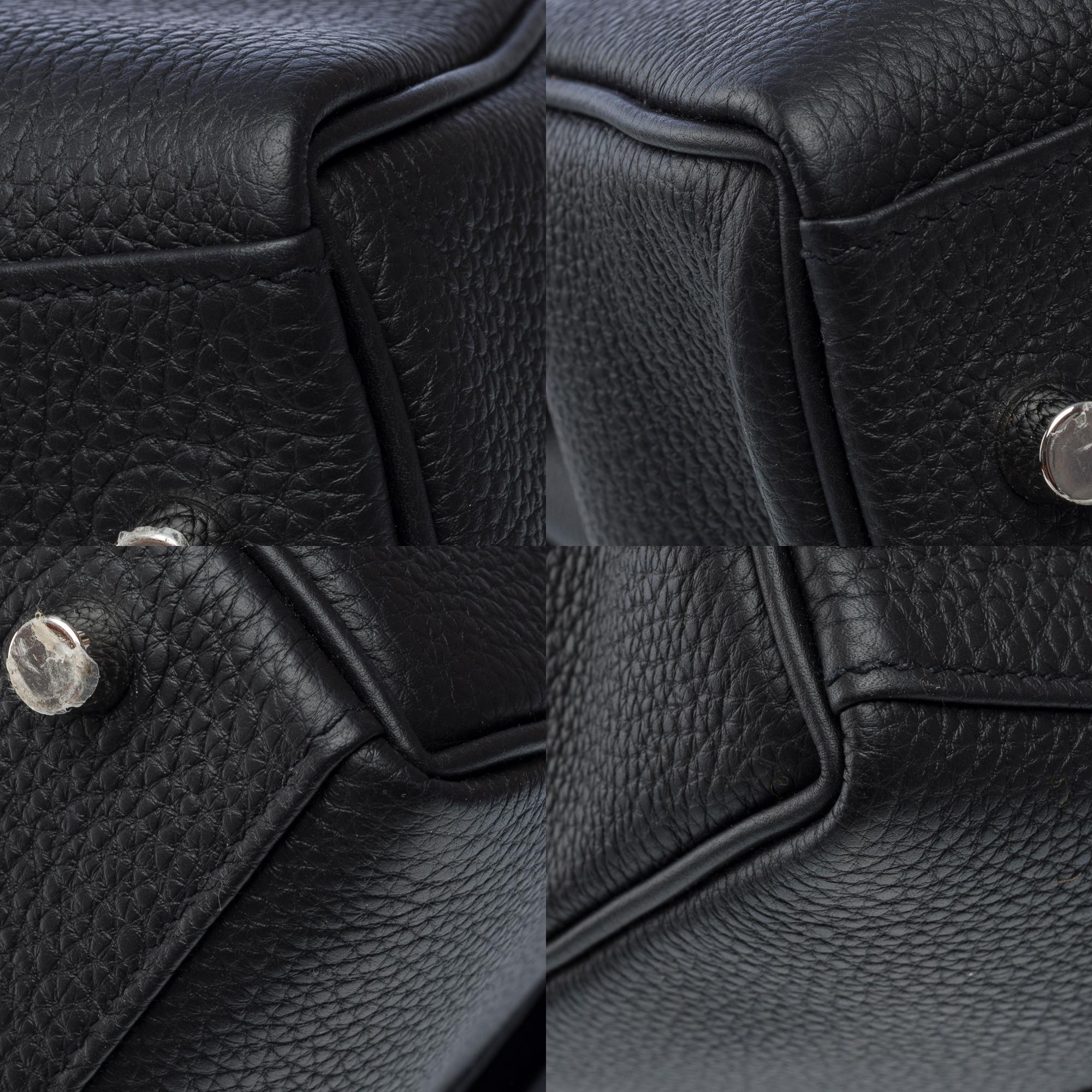 New Rare Hermès Kelly 42 Max in Black Togo leather, SHW 8