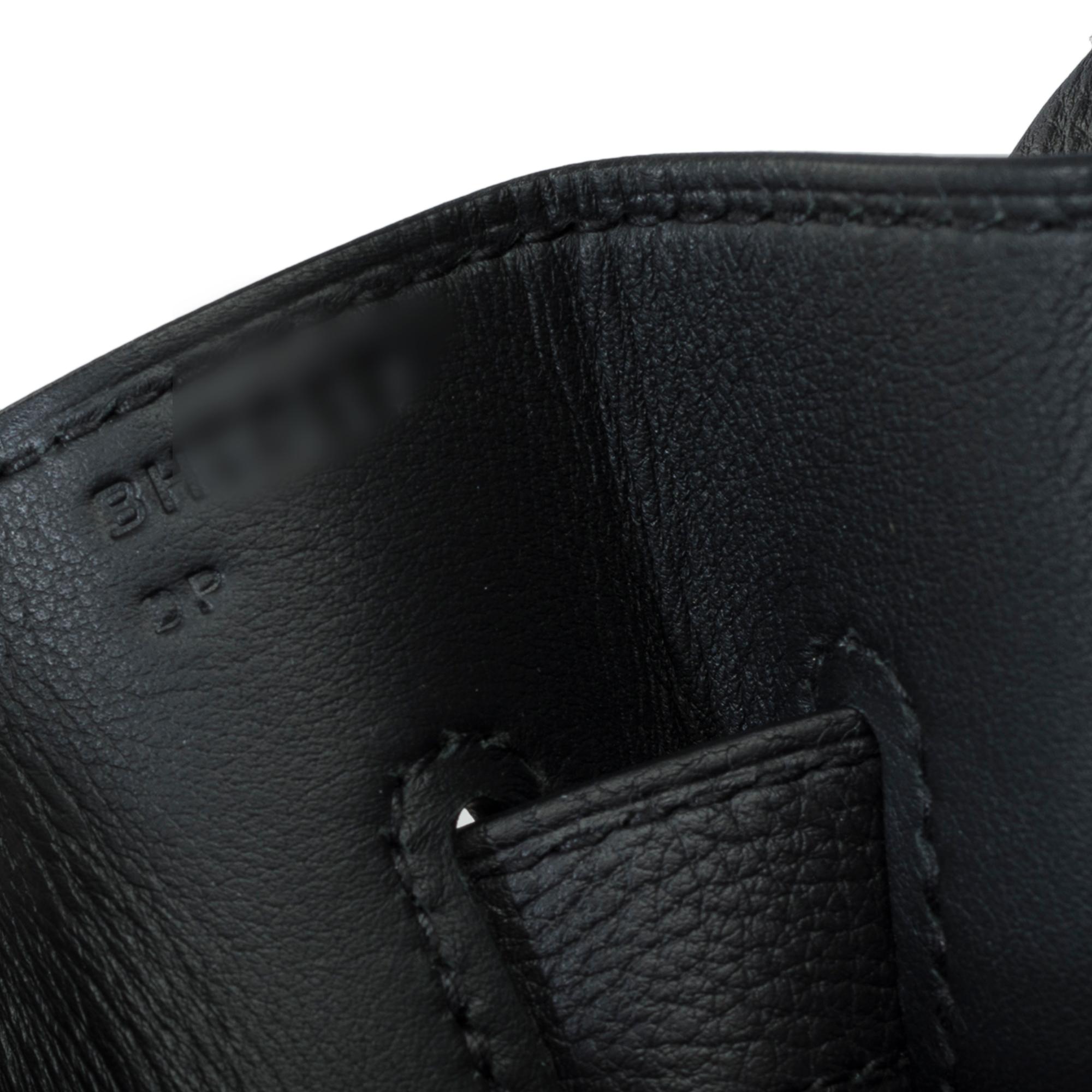 New Rare Hermès Kelly 42 Max in Black Togo leather, SHW 4