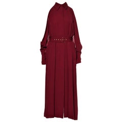 New Rare Salvatore Ferragamo Red Silk Dress F/W 2018  With Tags $3200 Sz 38